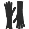 MarMar Copenhagen Vanter>Aske Long W, Handsker Black Grey Melange