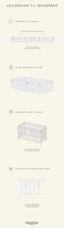 MarMar Copenhagen Startpakker>Bed Bumper, Sengerand Grey Sand