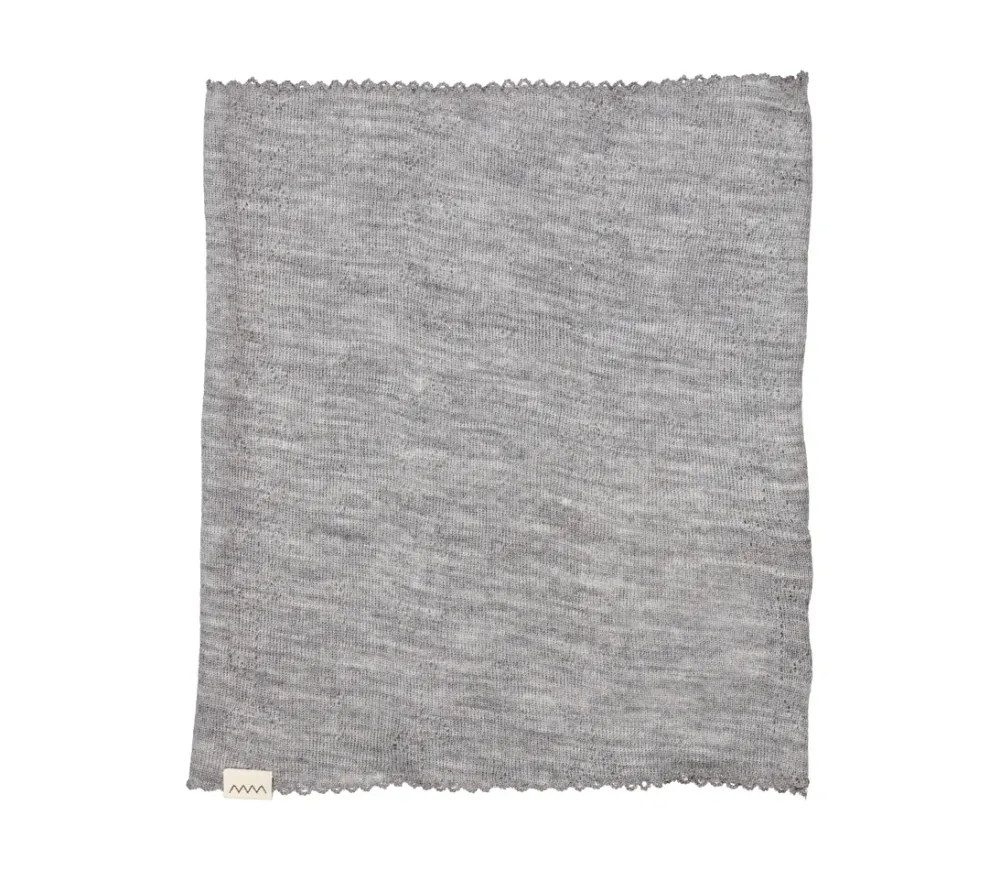 MarMar Copenhagen Accessories>Buff, Uld Pointelle Halsedisse Grey Melange