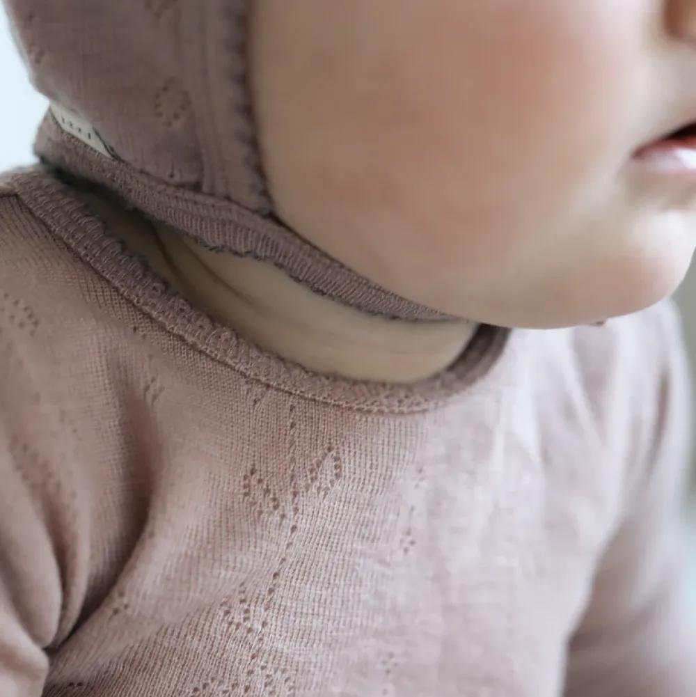 MarMar Copenhagen Uld>Hoody, Hue Burnt Rose