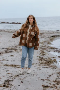 MarMar Copenhagen Fleece & Teddy>Jack W, Teddybear Jakke Chunky Hazel Check