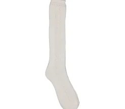 MarMar Copenhagen Strømper & Strømpebukser>Knee Socks Pointelle, Strømper Gentle White