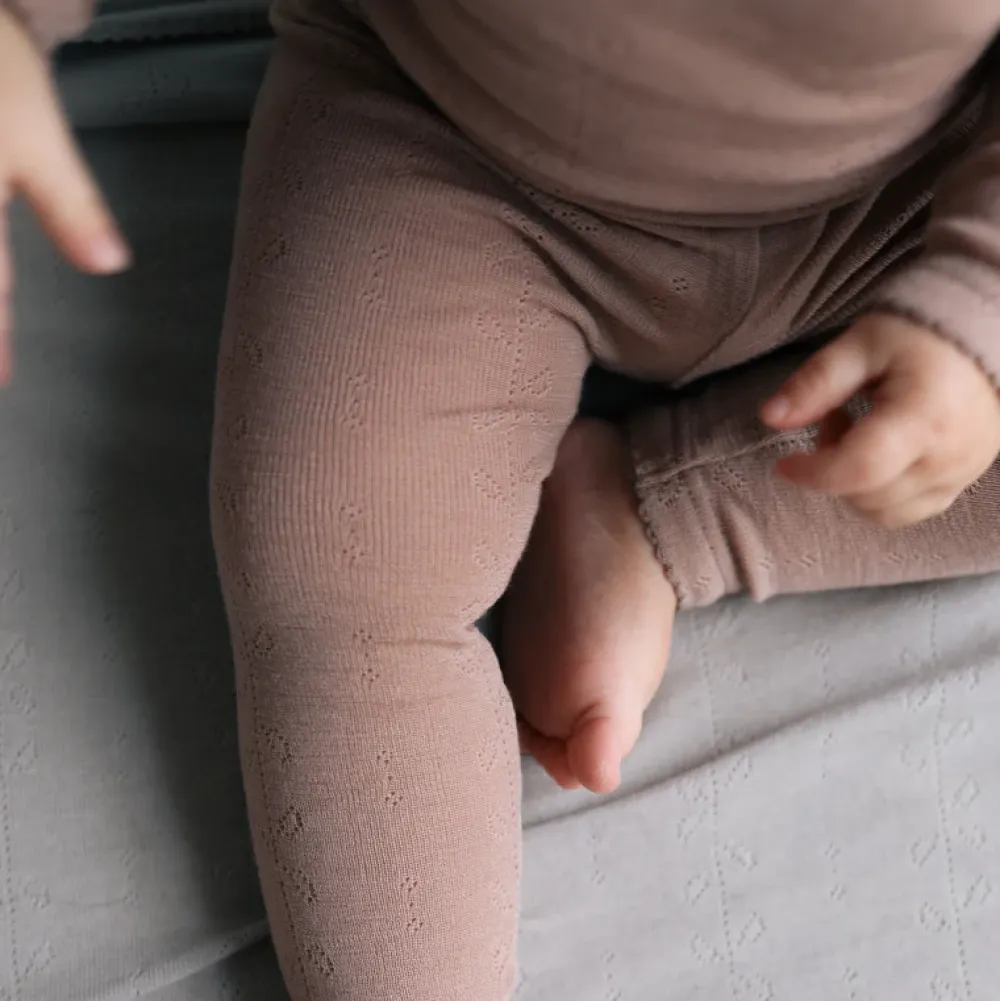 MarMar Copenhagen Uld>Leg, Leggings Burnt Rose