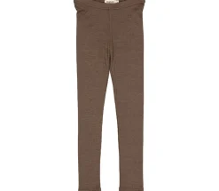 MarMar Copenhagen Uld>Leg, Uld Rib Leggings Terre