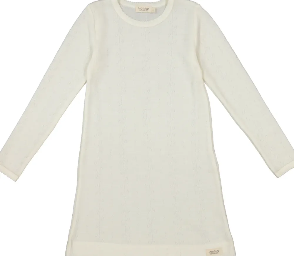 MarMar Copenhagen Uld>Night Dress, Uld Pointelle Nattøj Natural