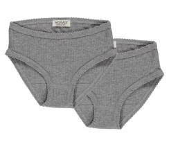 MarMar Copenhagen Undertøj>Panties 2-Pack, Undertøj Grey Melange