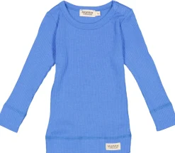 MarMar Copenhagen Overdele>Plain Tee Ls, T-Shirt Vivid Blue