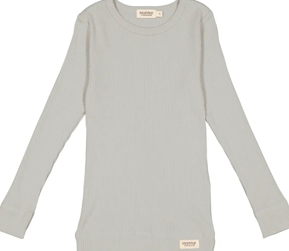 MarMar Copenhagen Overdele>Plain Tee Ls, T-Shirt Chalk