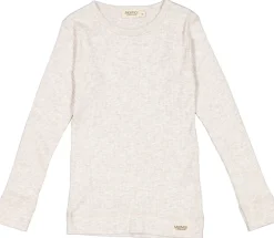 MarMar Copenhagen Overdele>Plain Tee Ls, T-Shirt Beige Melange