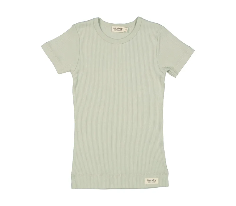 MarMar Copenhagen Overdele>Plain Tee Ss, T-Shirt White Sage
