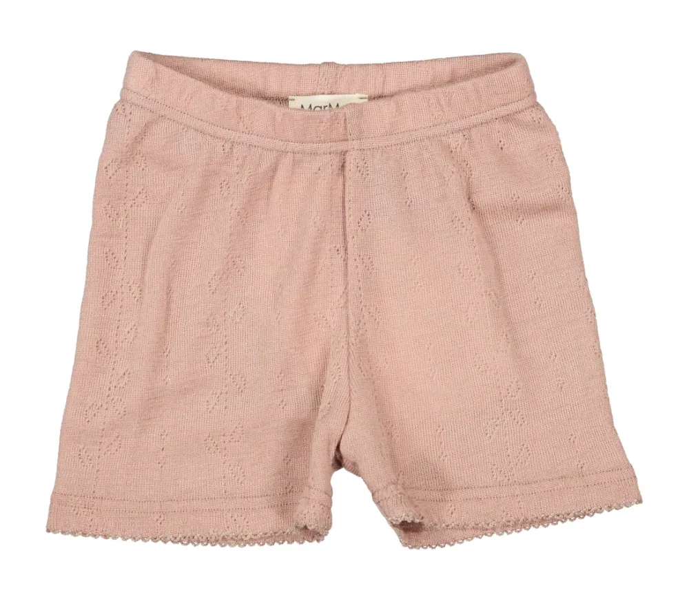 MarMar Copenhagen Undertøj>Poe, Uld Pointelle Underbukser Burnt Rose