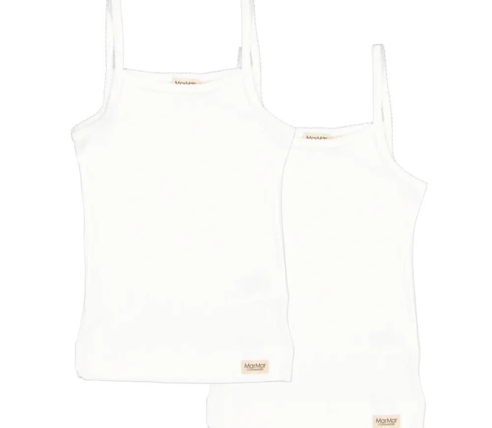 MarMar Copenhagen Undertøj>Strap Vest 2-Pack, Undertøj Gentle White