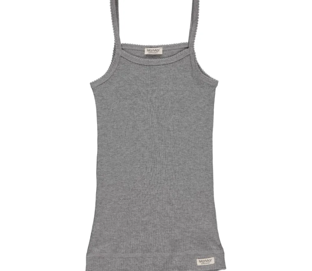 MarMar Copenhagen Undertøj>Strap Vest 2-Pack, Undertøj Grey Melange