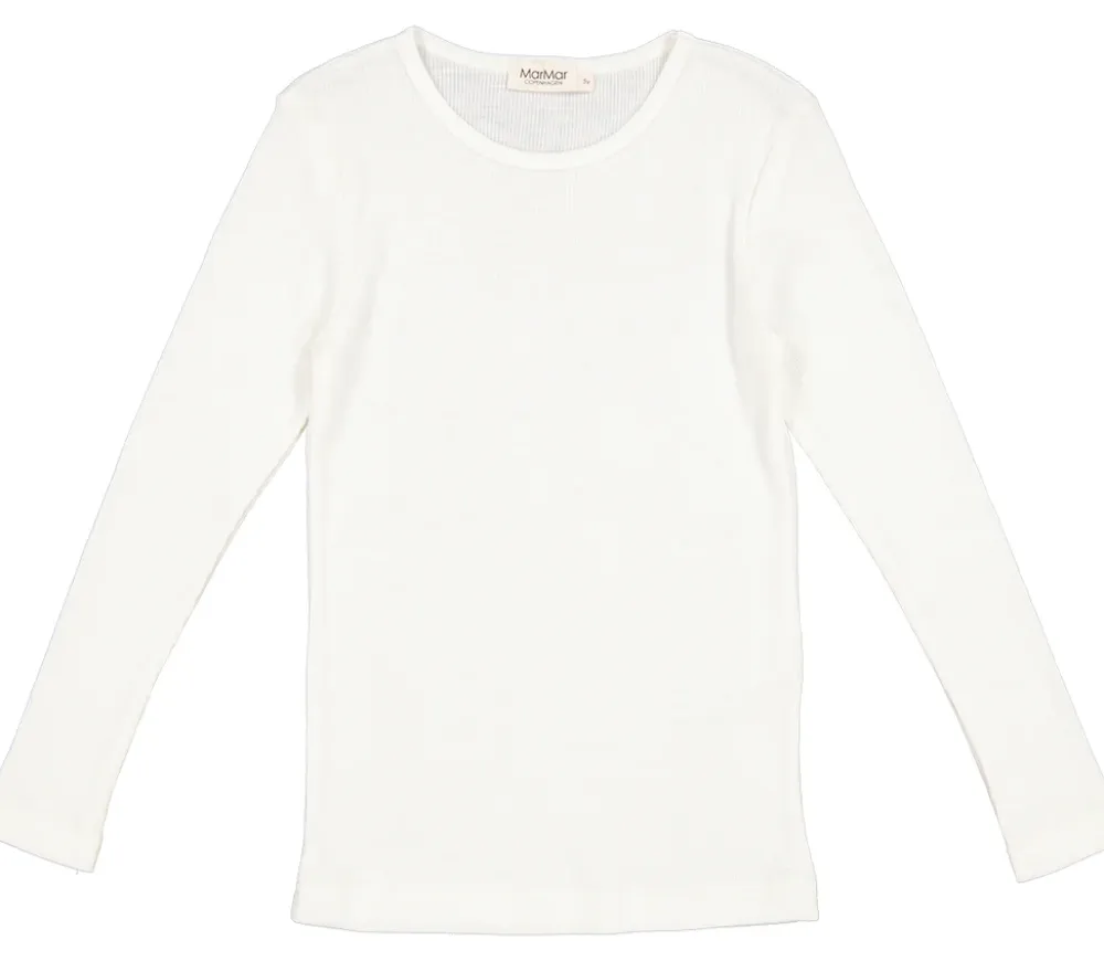 MarMar Copenhagen Overdele>Tamra, Uld Rib Bluse Natural