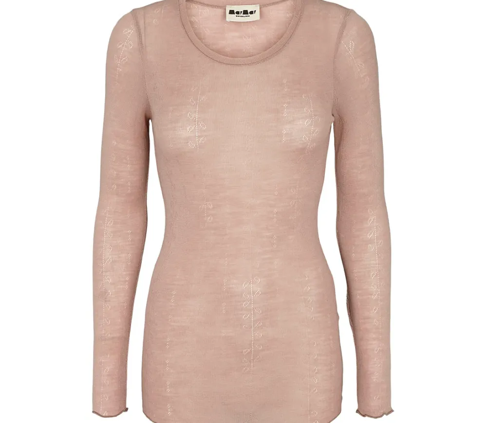 MarMar Copenhagen Uld>Tamra W, T-Shirt Burnt Rose