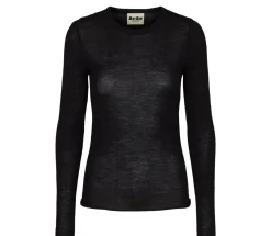 MarMar Copenhagen Strik>Tanne W, Bluse Black