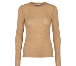 MarMar Copenhagen Strik>Tanne W, Bluse Light Camel