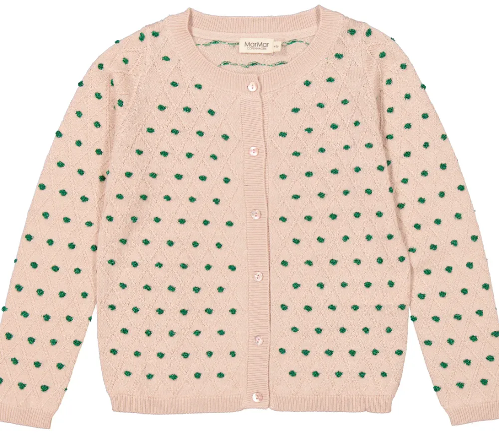 MarMar Copenhagen Overdele>Tilda, Cardigan Cream Taupe Mix