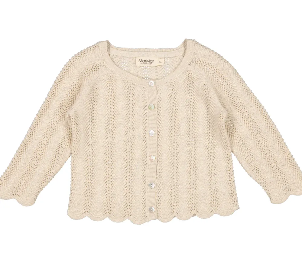 MarMar Copenhagen Overdele>Totti, Cardigan Grey Sand Mel