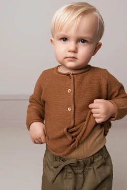 MarMar Copenhagen Strik>Totti, Cardigan Dark Fudge Melange