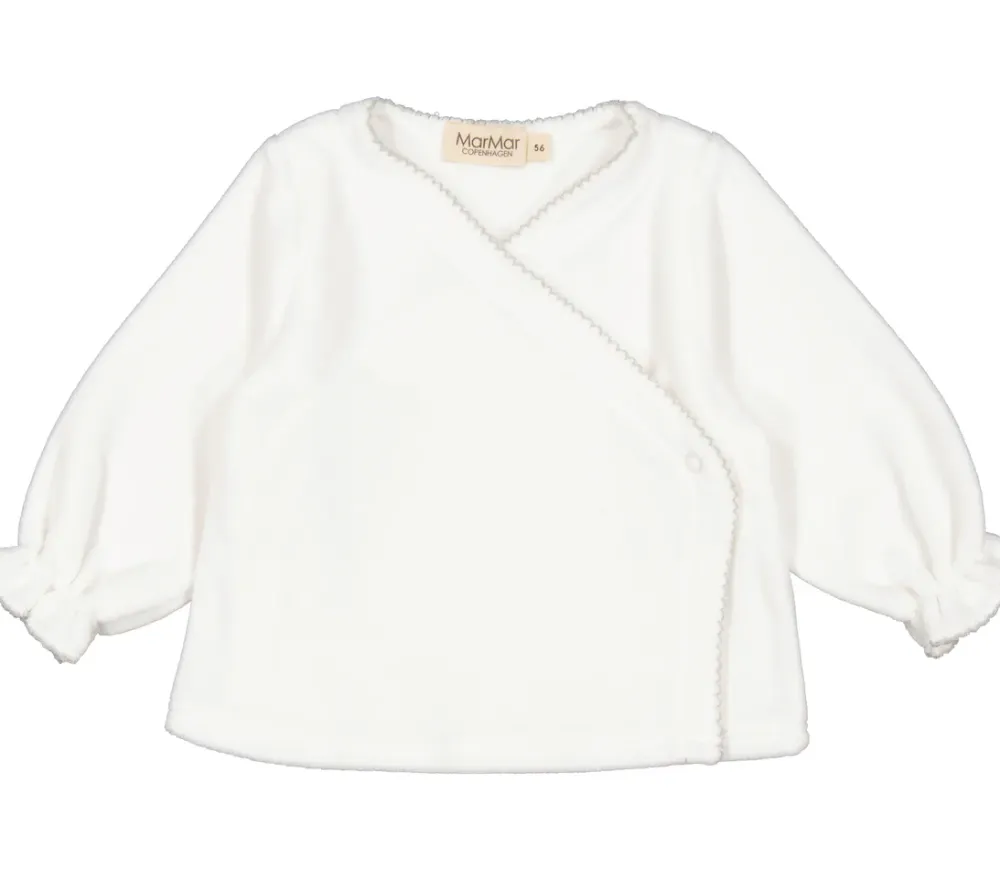 MarMar Copenhagen Bluser>Tuba Wrap Ls, Bluse Morning Dew Picot