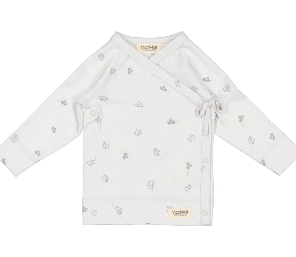 MarMar Copenhagen Bluser>Tut Wrap Ls, Bluse Paper Boats